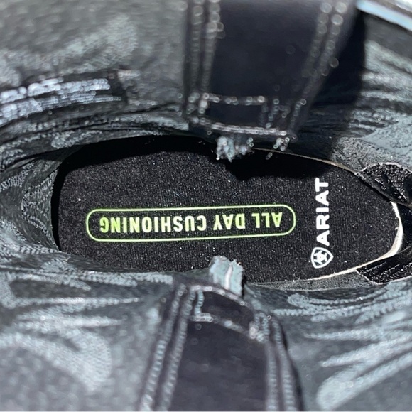 Ariat Men's Heritage R Toe Western Boot - Black - Sz - 9D .US - Picture 9 of 12